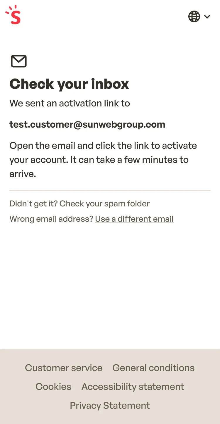 Check your inbox on a phone, with a way to use a different email