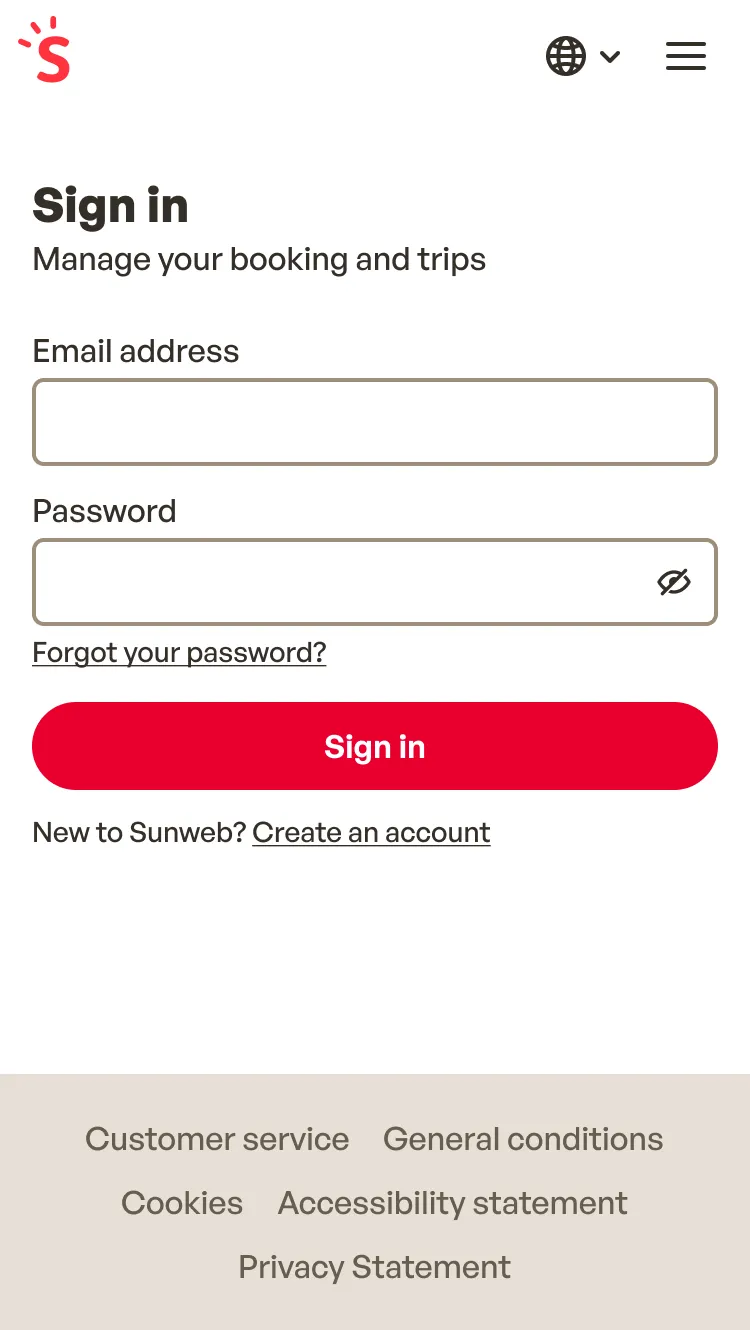 Sign in on a phone